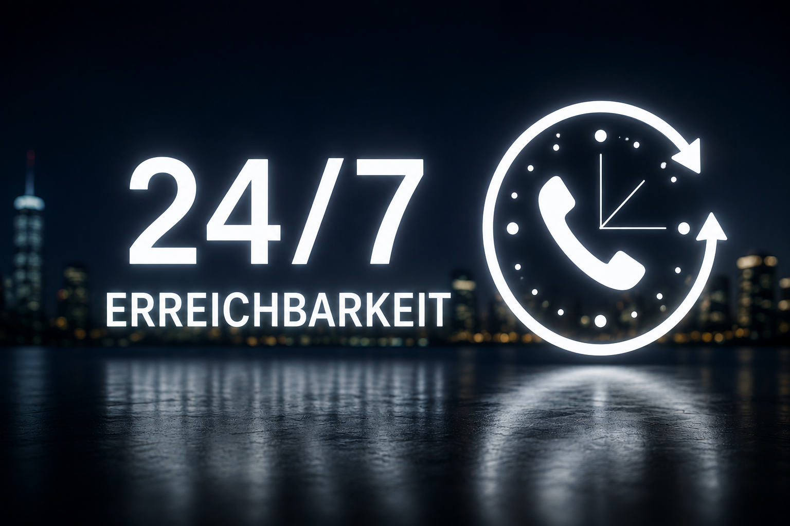 24 Stunden erreichbar